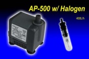 JEBAO AP-500 mini pump w/ halogen